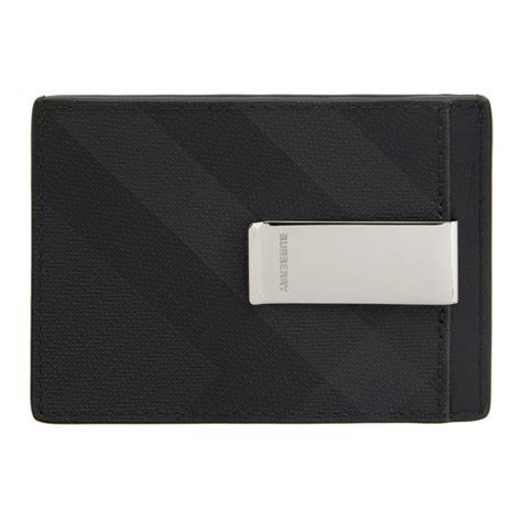 burberry blue label card holder|Burberry card holder money clip.